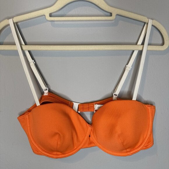 Onia Other - Onia Bikini Swim Top Large Orange White Bathing Suit
